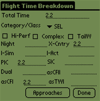 Flight Time Breakdown